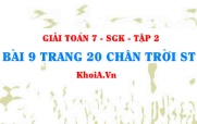Bài 9 trang 20 Toán 7 Chân trời sáng tạo Tập 2